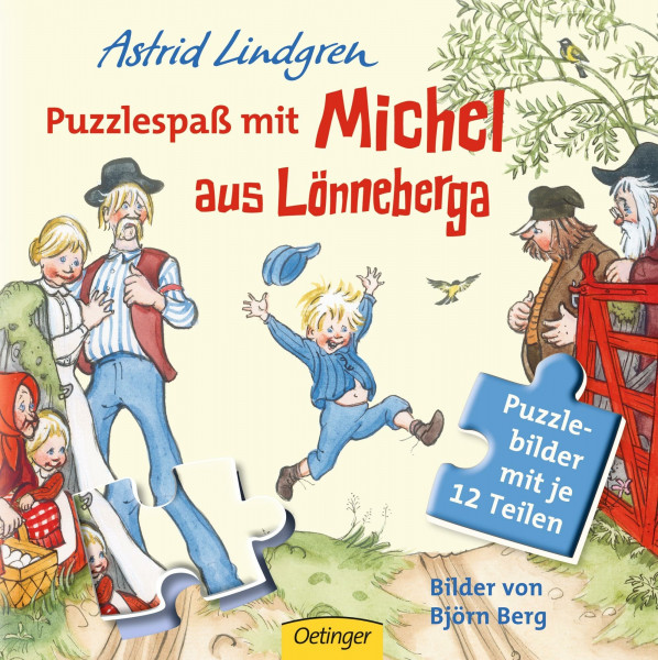 Puzzlespaß mit Michel aus Lönneberga: Puzzlebilder mit je 12 Teilen