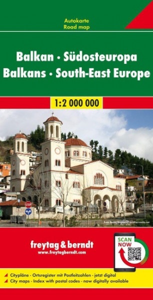 Balkan - Südosteuropa, Autokarte 1:2.000.000 LZ bis 2023