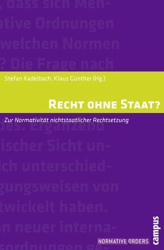 Recht ohne Staat?: Zur Normativität nichtstaatlicher Rechtsetzung (Normative Orders, 4)
