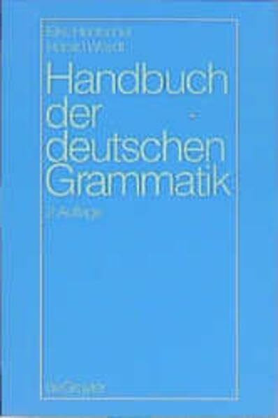 Handbuch der deutschen Grammatik (De Gruyter Studienbuch)
