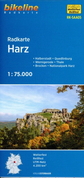 Radkarte Harz 1:75.000 (RK-SAA05)