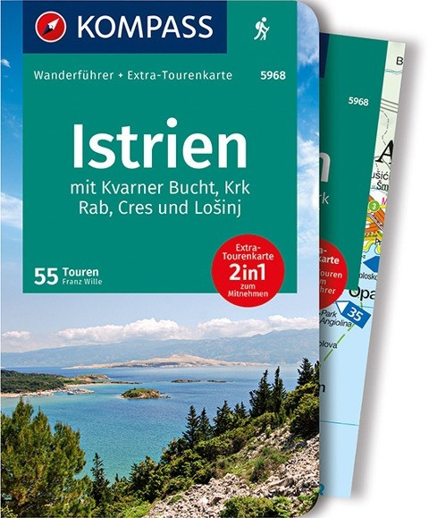 KOMPASS Wanderführer Istrien, 55 Touren