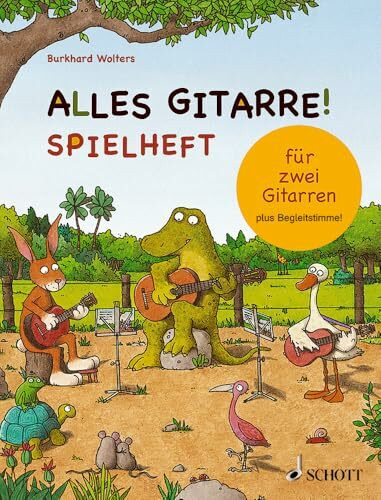 Alles Gitarre!: Spielheft für zwei Gitarren - plus Begleitstimme. 2 Gitarren. Schülerheft.