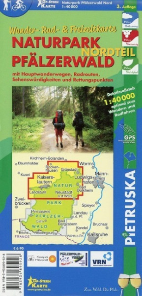 Naturpark Pfälzerwald Nord 1 : 40 000