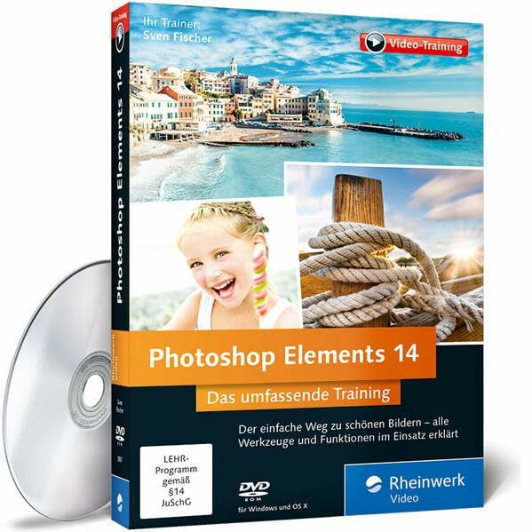 Photoshop Elements 14 - Die verständliche Video-Anleitung für perfekte Fotos - auch ohne Vorkenntnisse: Fotoimport, Schnellkorrektur, Detailbearbeitung im Expertenmodus und Präsentation als Diashow, F