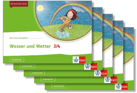 Mein Anoki-Übungsheft. Wasser und Wetter. Arbeitsheft Klasse 3/4 (5-er Paket)