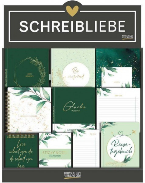 Notizheft-Set Botanical, vegan