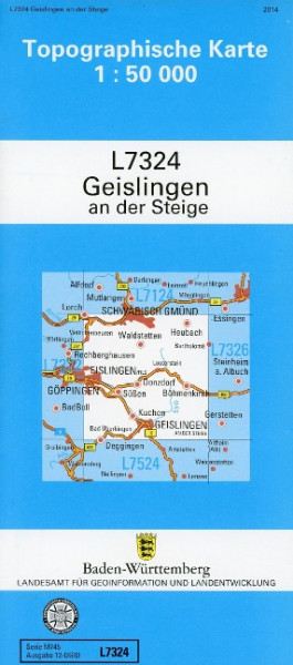 Geislingen 1 : 50 000