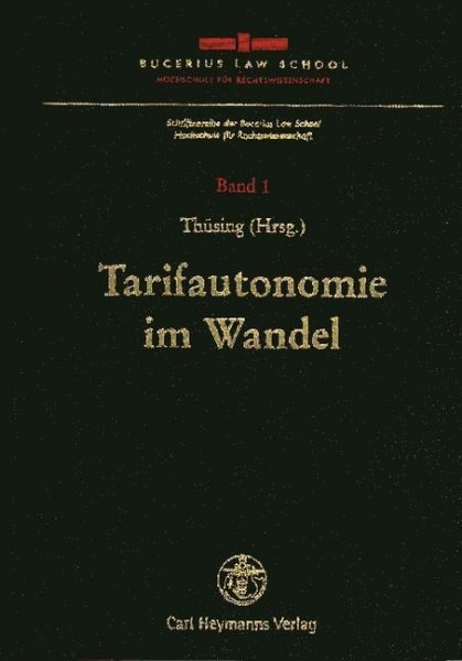 Tarifautonomie im Wandel