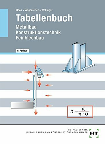 Tabellenbuch: Metallbau -- Konstruktionstechnik -- Feinblechbau