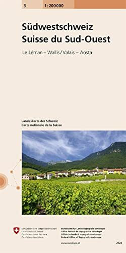 3 Landeskarte 1:200 000: Südwestschweiz - Suisse du Sud-Ouest (Kleinmassstäbe: 1:200 000 bis 1:1 Mio, Band 3)
