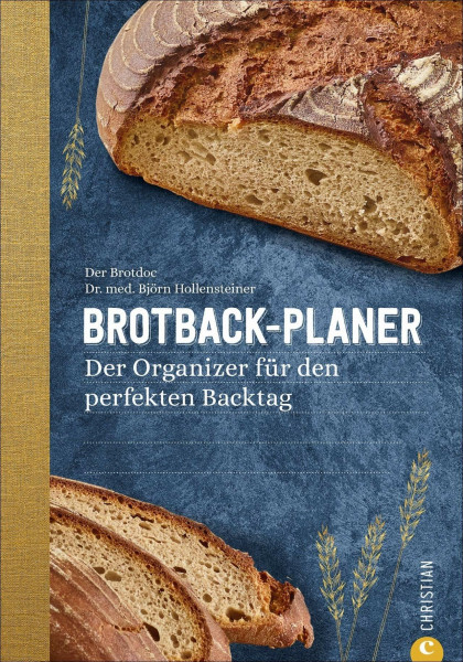 Brotback-Planer - Der Organizer für den perfekten Backtag. Mit diesem Planer behält man den Überblick über die Phasen des Brotbackens. Mit vielen Tipps und Infos rund ums Brotbacken vom Brotdoc.