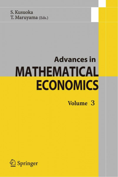 Advances in Mathematical Economics (Advances in Mathematical Economics, 3, Band 3)
