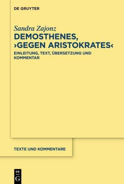 Demosthenes, >Gegen Aristokrates<