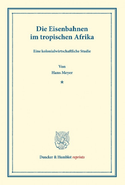 Die Eisenbahnen im tropischen Afrika