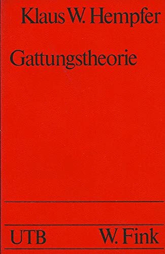 Gattungstheorie. Information und Synthese.