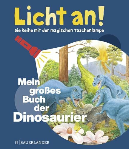 Mein großes Buch der Dinosaurier: Licht an! (Licht an! Die Reihe mit der magischen Taschenlampe)