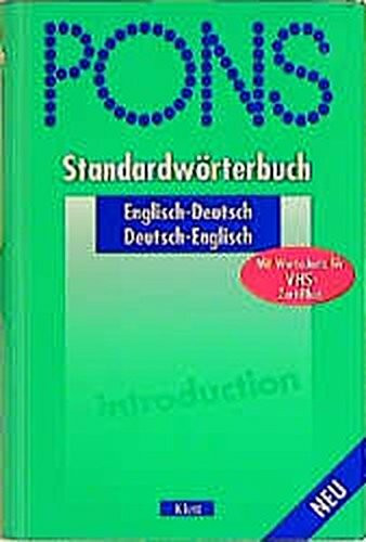 PONS Standardwörterbuch Englisch - Deutsch / Deutsch - Englisch