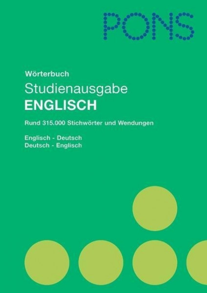 PONS Wörterbuch Studienausgabe Englisch