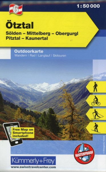 KuF Österreich Outdoorkarte 06 Ötztal 1 : 50 000