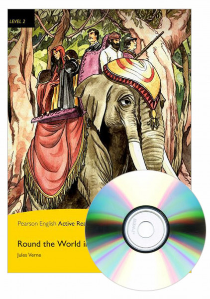 L2:Round Wrld 80 Days Bk & M-ROM Pk: Text in English (Pearson English Active Readers)
