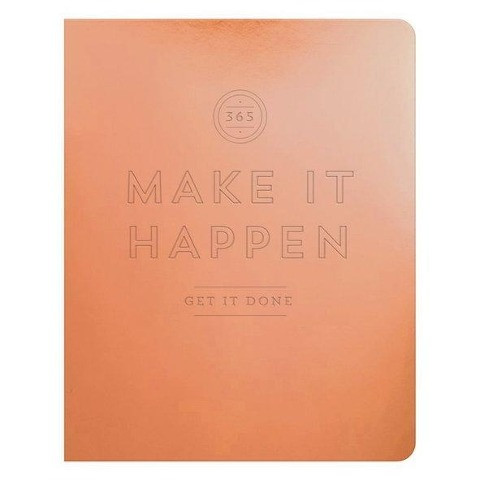 Make It Happen Copper Deluxe Pocket Undated Planner