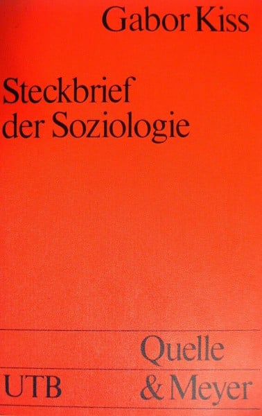 Steckbrief der Soziologie.