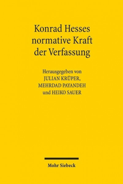 Konrad Hesses normative Kraft der Verfassung