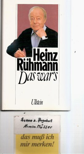 Das war's: Erinnerungen