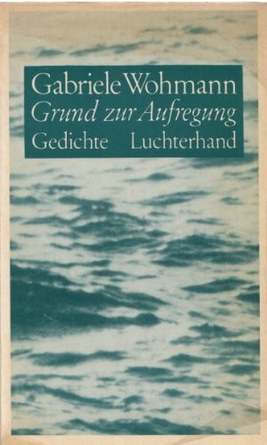 Grund zur Aufregung.: Gedichte.