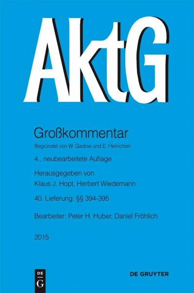 §§ 394-395 (Großkommentare der Praxis)
