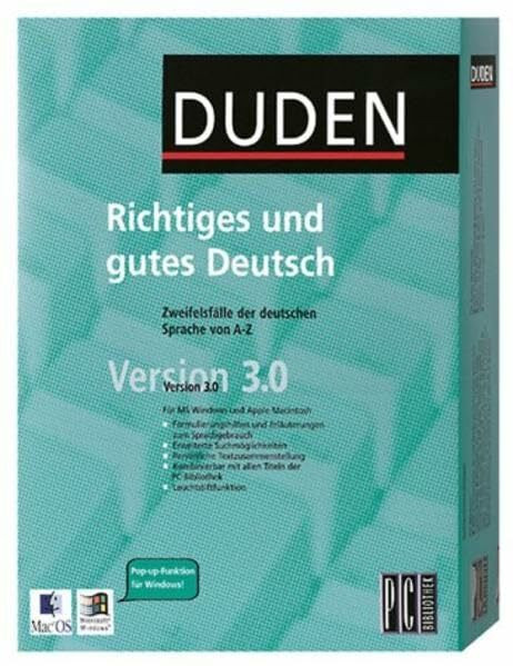 Richtiges und gutes Deutsch - Version 3.0: Zweifelsfälle der deutschen Sprache von A - Z (PC-Bibliothek)