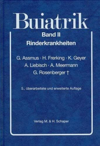 Buiatrik, Bd.2, Rinderkrankheiten
