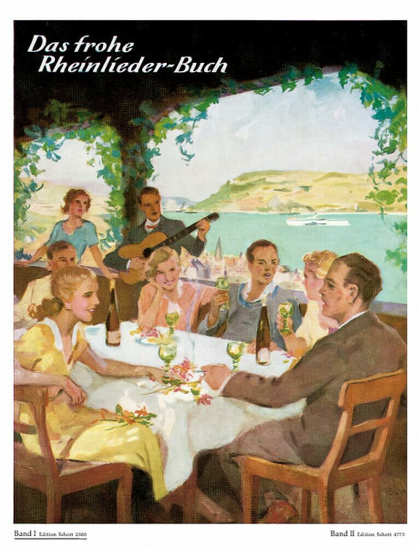 Das frohe Rheinlieder-Buch: Eine Sammlung der meistgesungenen Lieder von Rhein, Wein und Liebe. Band 1. Singstimme(n) und Klavier.