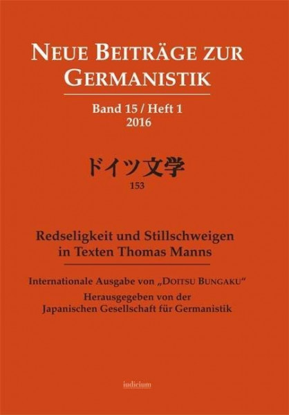 Neue Beiträge zur Germanistik. Band 15, Heft 1, 2016