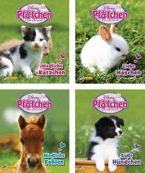 Nelson Mini-Bücher: Disney Pfötchen 1-4