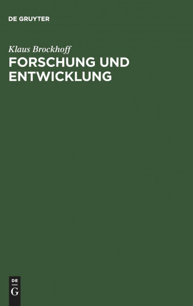 Forschung und Entwicklung: Planung und Kontrolle