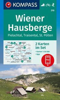 KOMPASS Wanderkarten-Set 210 Wiener Hausberge, Pielachtal, Traisental (2 Karten) 1:50.000