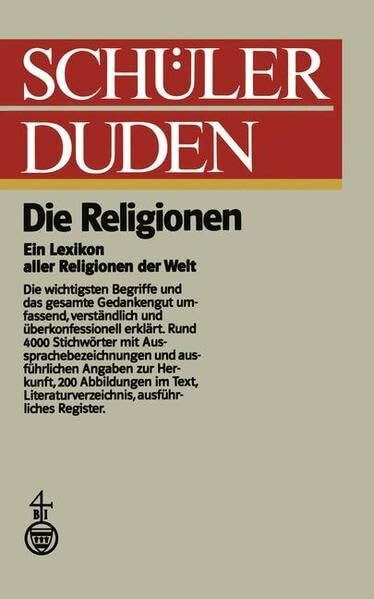 Birkhäuser (Duden) Schülerduden, Die Religionen
