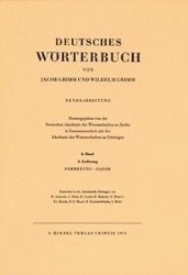 Grimm, Dt. Wörterbuch Neubearbeitung