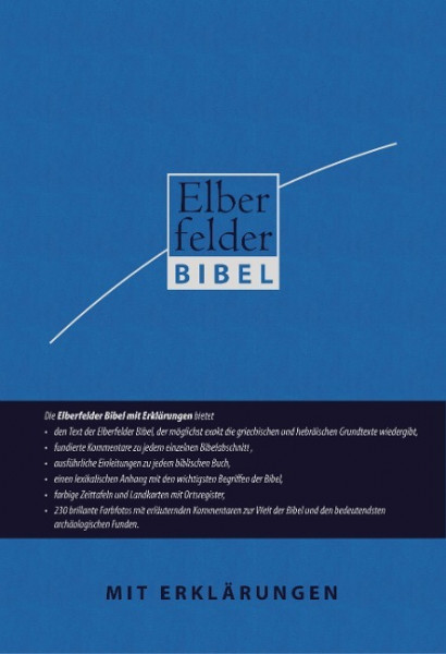 Elberfelder Bibel mit Erklärungen - Kunstleder, mit Reißverschluss