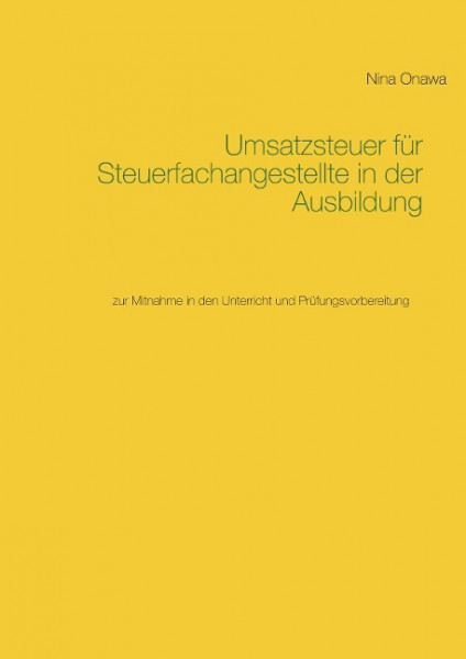 Umsatzsteuer für Steuerfachangestellte in der Ausbildung