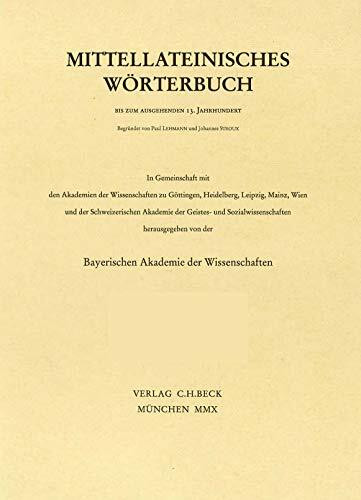 Mittellateinisches Wörterbuch 49. Lieferung (instupefactibilis - intrepidus)