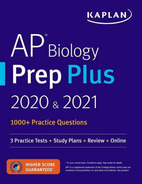 AP Biology Prep Plus 2020 & 2021: 3 Practice Tests + Study Plans + Review + Online