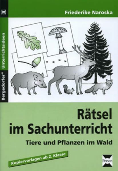 Rätsel im Sachunterricht: Tiere und Pflanzen im Wald (2. bis 4. Klasse)