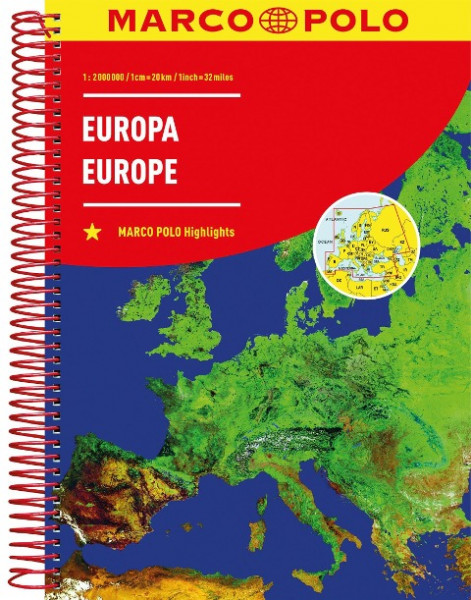 MARCO POLO Reiseatlas Europa 1:2 000 000