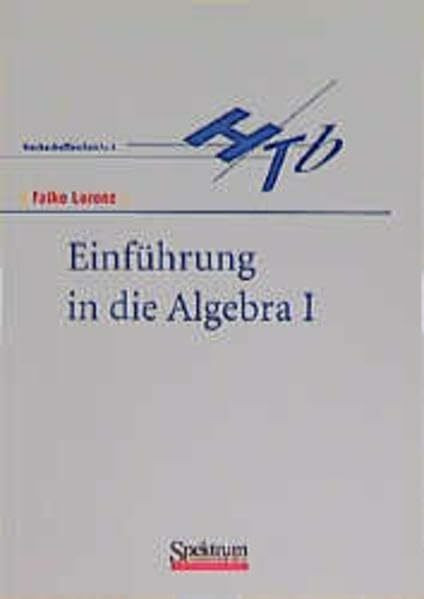 Einführung in die Algebra, 2 Tle., Tl.1