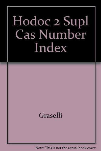 Handbook of Data on Organic Compounds/Supplement I, Cas Number Index