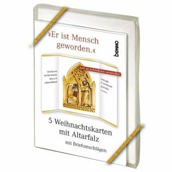 5 Weihnachtskarten mit Altarfalz: Motiv: Er ist Mensch geworden