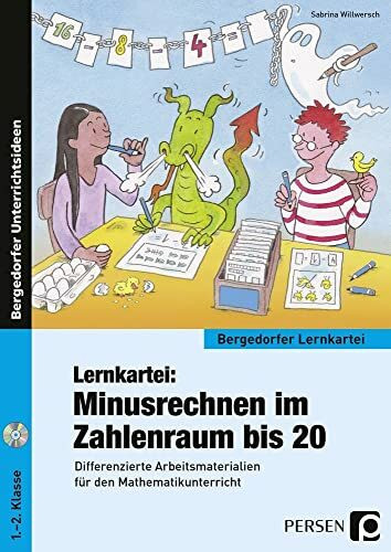 Lernkartei: Minusrechnen im Zahlenraum bis 20: Differenzierte Materialien für den Unterricht (1. und 2. Klasse) (Bergedorfer Lernkartei)